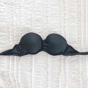 black strapless bikini top